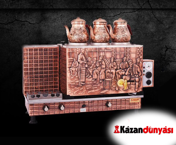 Bakır Çay Kazanı (Kahveci Güzeli)